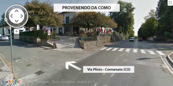 Girare a sinistra in Via Plinio