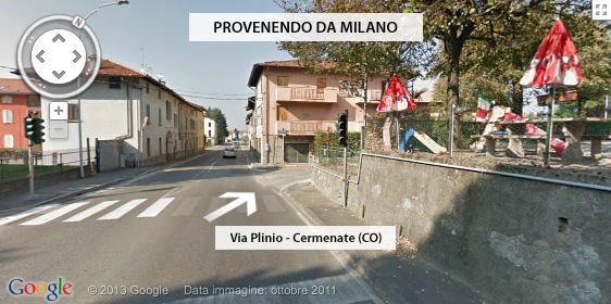 Girare a destra in Via Plinio